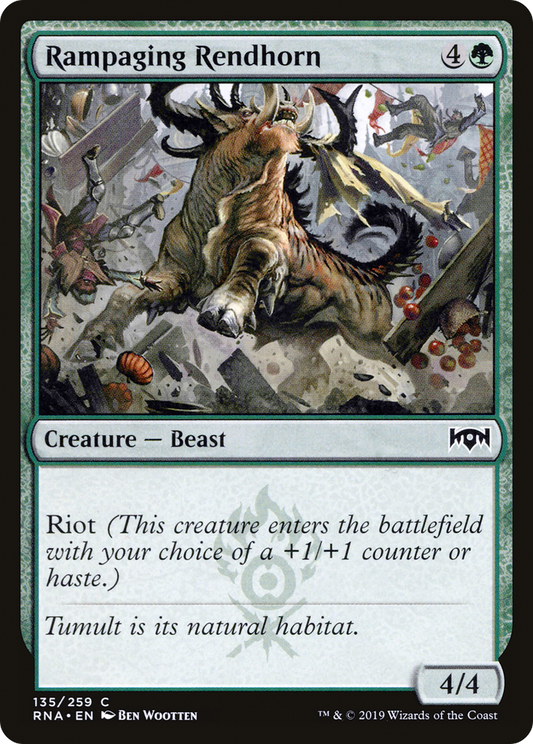 Rampaging Rendhorn (RNA-135) (Foil)