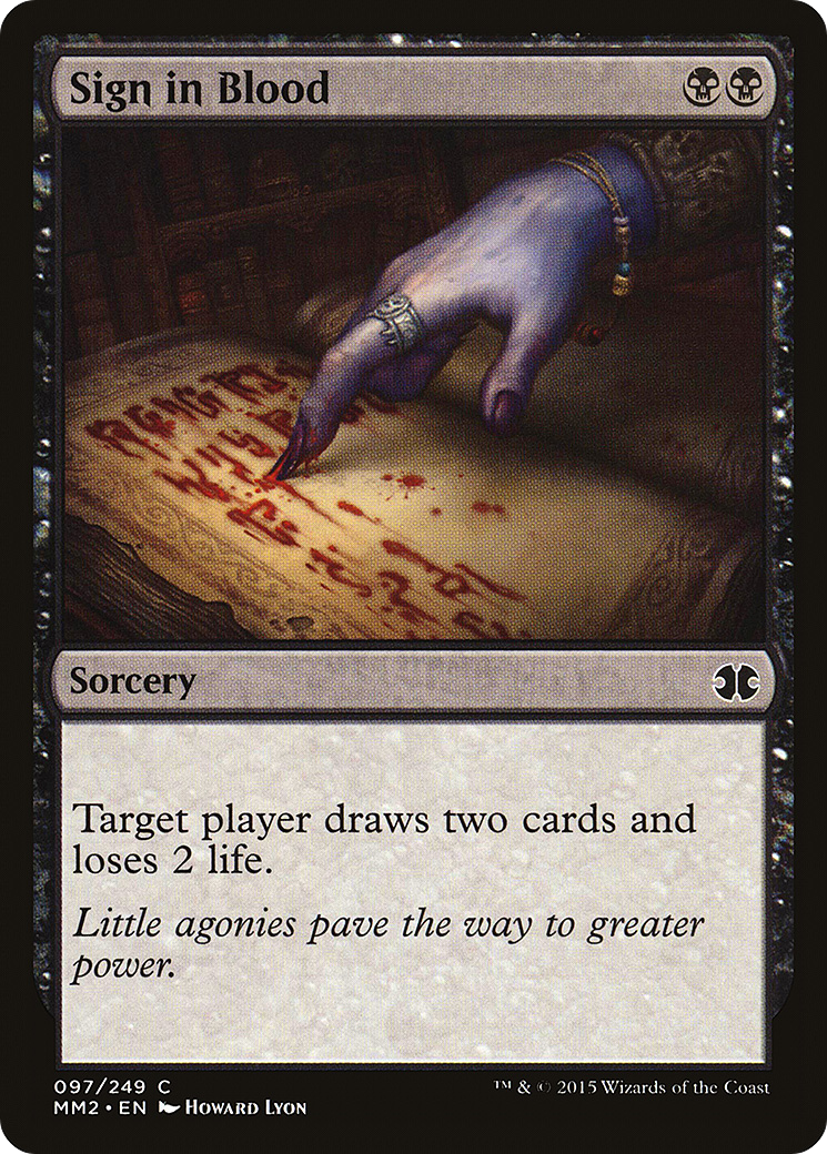 Sign in Blood (MM2-097) (Foil)