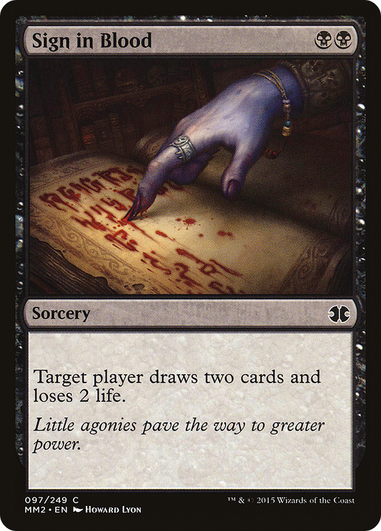 Sign in Blood (MM2-097)