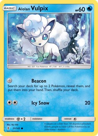 Alolan Vulpix (GRI-021) (Reverse Holofoil)