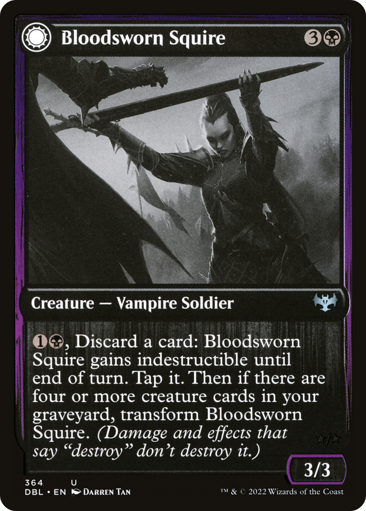 Bloodsworn Squire // Bloodsworn Knight (DBL-364) (Foil)