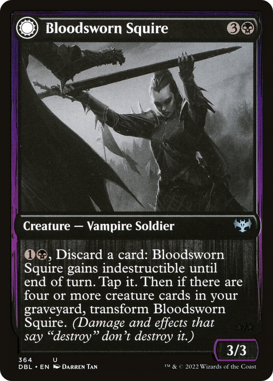 Bloodsworn Squire // Bloodsworn Knight (DBL-364) (Foil)