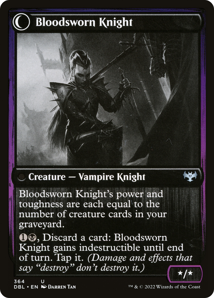 Bloodsworn Squire // Bloodsworn Knight (DBL-364) (Foil)