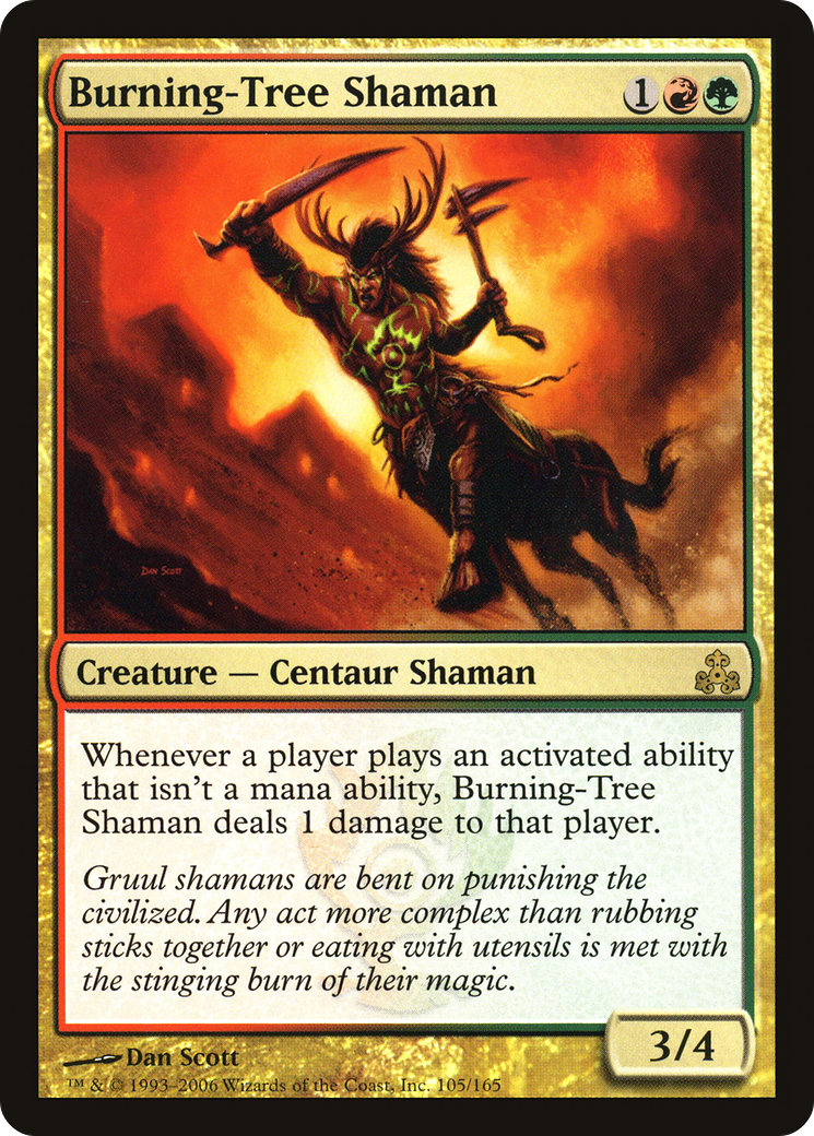 Burning-Tree Shaman (GPT-105) (Foil)