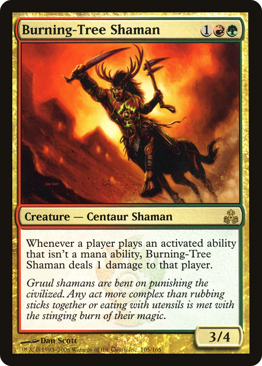 Burning-Tree Shaman (GPT-105) (Foil)