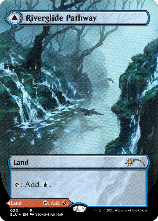 Riverglide Pathway // Lavaglide Pathway (SLU-020) (Showcase) (Borderless) (Foil)