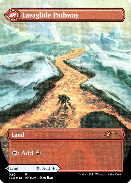 Riverglide Pathway // Lavaglide Pathway (SLU-020) (Showcase) (Borderless) (Foil)
