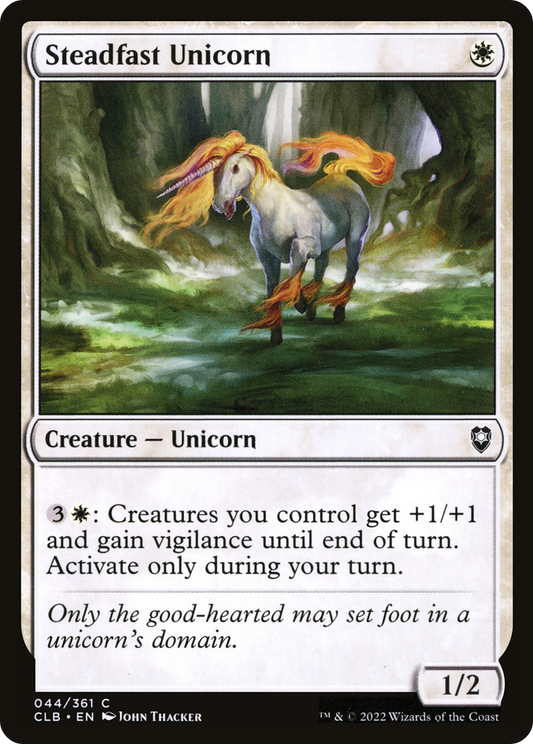 Steadfast Unicorn (CLB-044) (Foil)