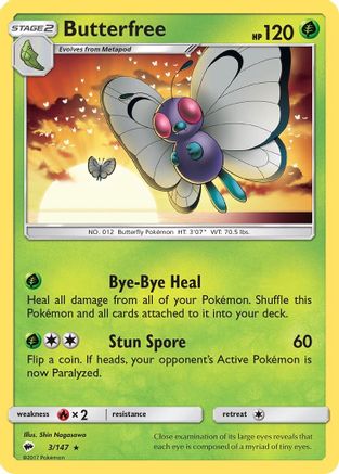 Butterfree (BUS-003) (Reverse Holofoil)