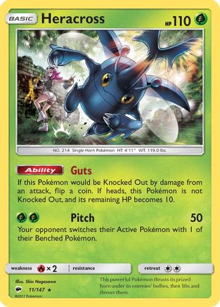 Heracross (BUS-011) (Reverse Holofoil)