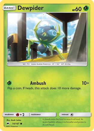 Dewpider (BUS-014) (Reverse Holofoil)