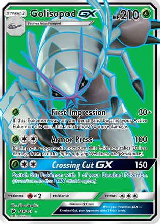 Golisopod GX (Full Art) (BUS-129) (Holofoil)