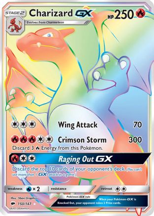 Charizard GX (Secret) (BUS-150) (Holofoil)