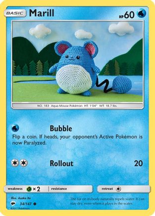 Marill (BUS-034) (Reverse Holofoil)