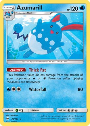 Azumarill (BUS-035) (Reverse Holofoil)