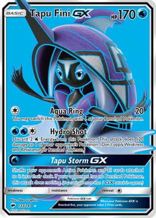 Tapu Fini GX (Full Art) (BUS-133) (Holofoil)