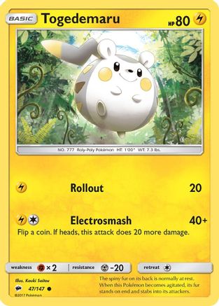 Togedemaru (BUS-047) (Reverse Holofoil)