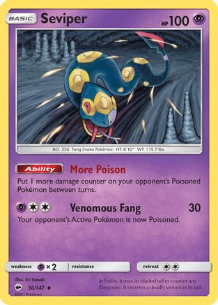 Seviper (BUS-050) (Reverse Holofoil)