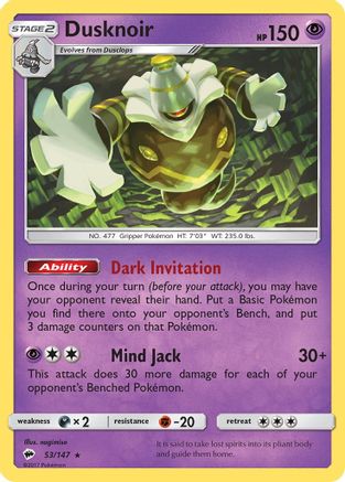 Dusknoir (BUS-053) (Reverse Holofoil)