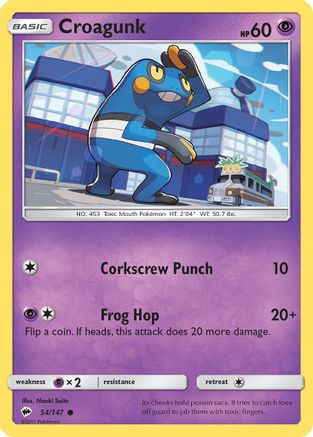 Croagunk (BUS-054) (Reverse Holofoil)