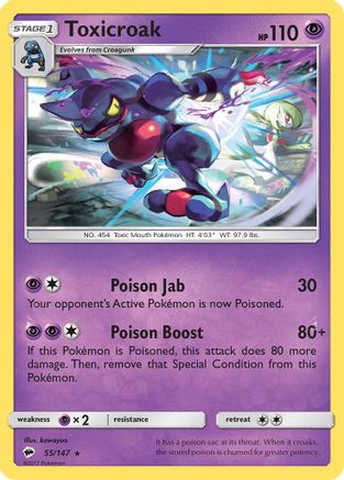 Toxicroak (BUS-055) (Reverse Holofoil)
