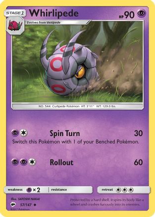 Whirlipede (BUS-057) (Reverse Holofoil)