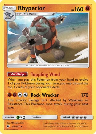 Rhyperior (BUS-067) (Reverse Holofoil)