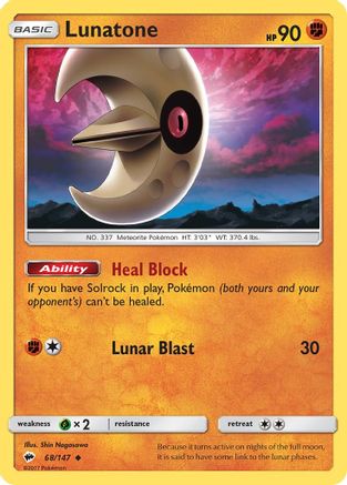 Lunatone (BUS-068) (Reverse Holofoil)