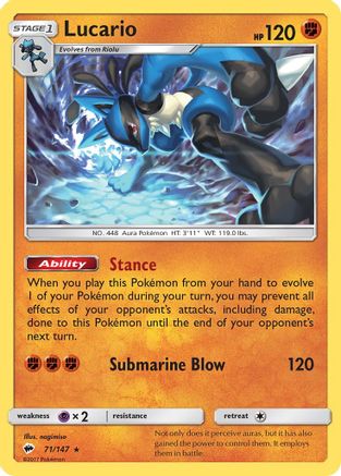 Lucario (BUS-071) (Reverse Holofoil)