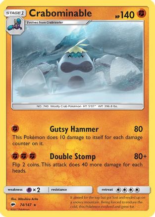 Crabominable (BUS-074) (Reverse Holofoil)