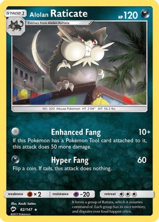 Alolan Raticate (BUS-082) (Reverse Holofoil)