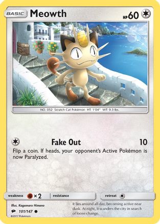 Meowth (BUS-101) (Reverse Holofoil)