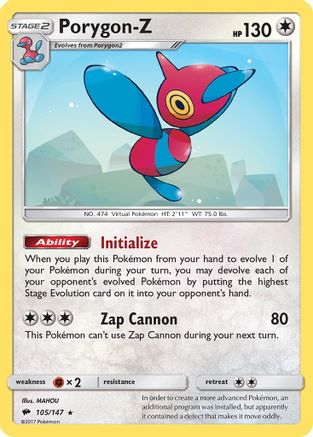 Porygon-Z (BUS-105) (Reverse Holofoil)