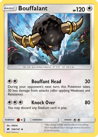 Bouffalant (BUS-108) (Reverse Holofoil)