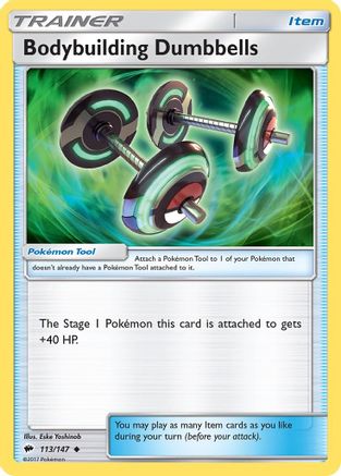 Bodybuilding Dumbbells (BUS-113) (Reverse Holofoil)