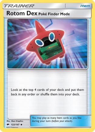 Rotom Dex Poke Finder Mode (BUS-122) (Reverse Holofoil)