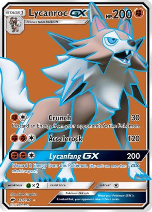 Lycanroc GX (Full Art) (BUS-136) (Holofoil)