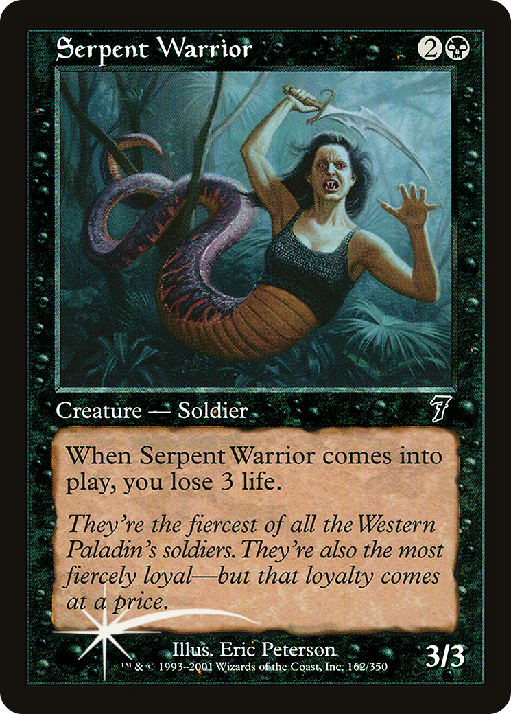 Serpent Warrior (7ED-162★) (Foil)