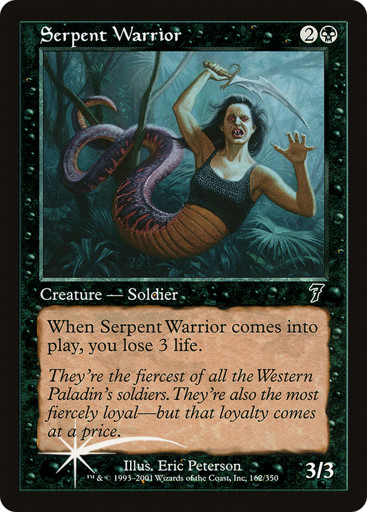 Serpent Warrior (7ED-162★) (Foil)