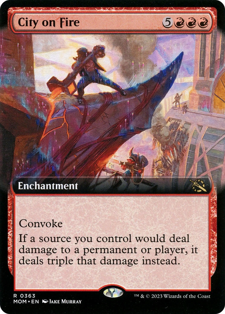 City on Fire (MOM-363) (Extended Art) (Foil)
