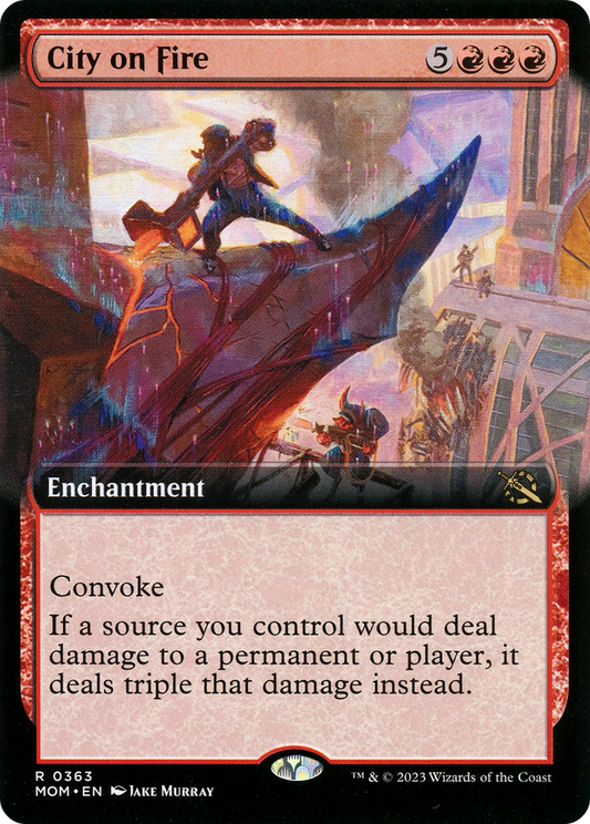 City on Fire (MOM-363) (Extended Art) (Foil)