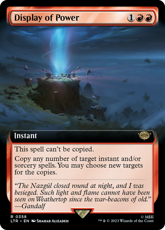 Display of Power (LTR-358) (Extended Art) (Foil)