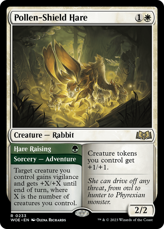 Pollen-Shield Hare // Hare Raising (WOE-233) (Foil)