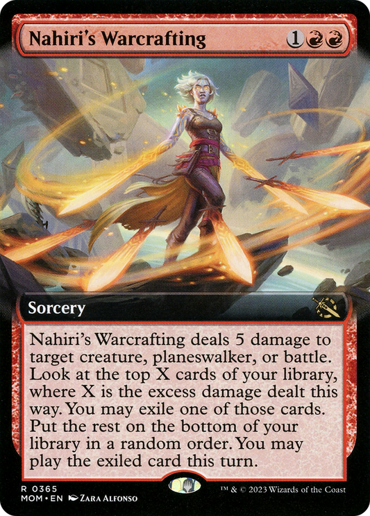 Nahiri's Warcrafting (MOM-365) (Extended Art)