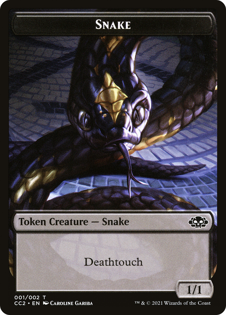 Snake // Zombie Double-Sided Token (CC2-009)