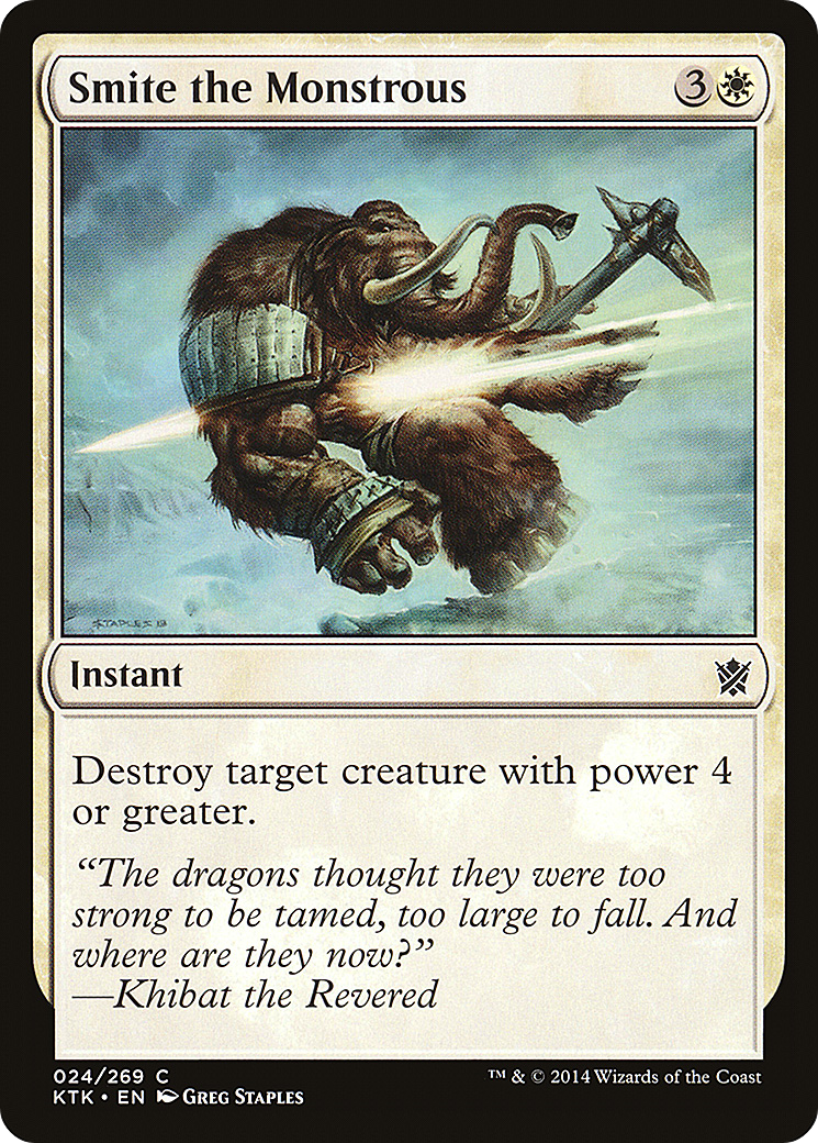 Smite the Monstrous (KTK-024) (Foil)