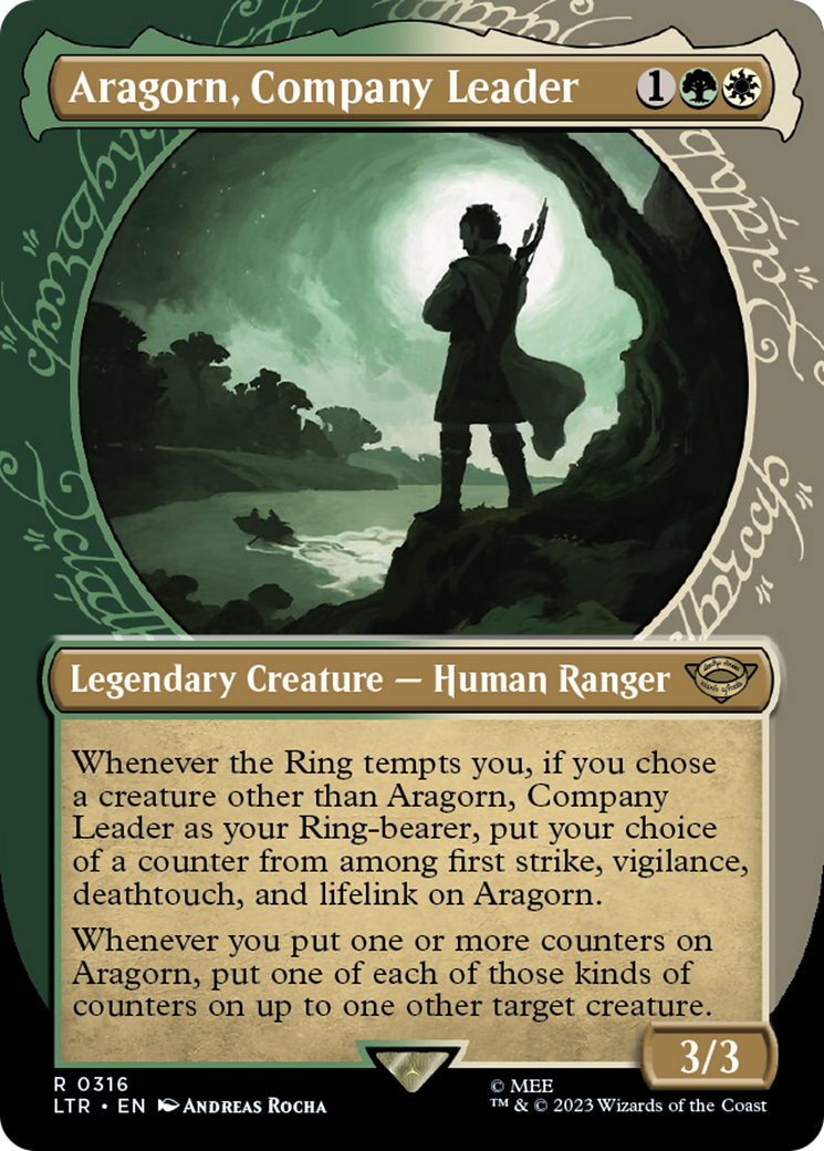 Aragorn, Company Leader (LTR-316) (Showcase) (Borderless)