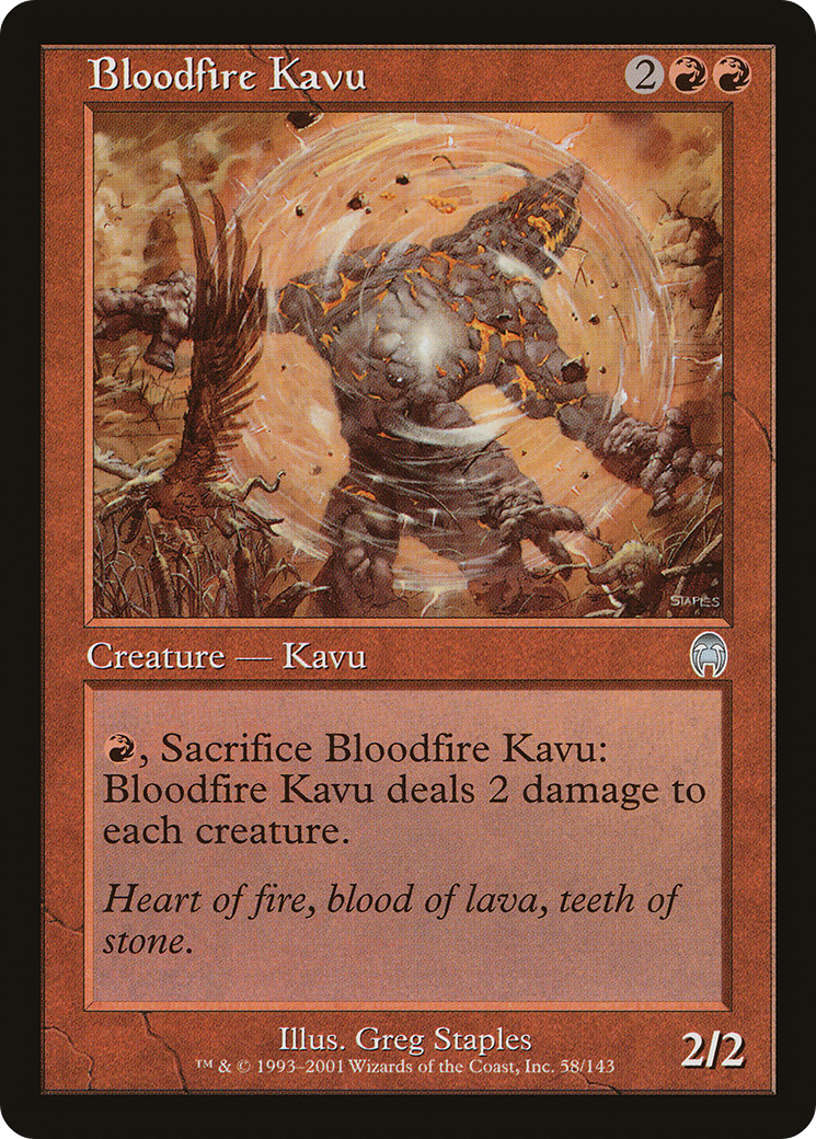 Bloodfire Kavu (APC-058) (Foil)