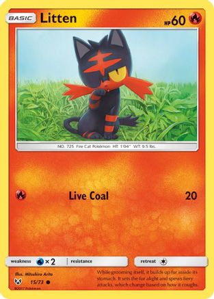 Litten (SLG-015) (Reverse Holofoil)