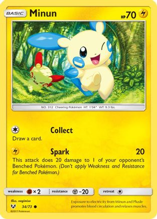 Minun (SLG-034) (Reverse Holofoil)